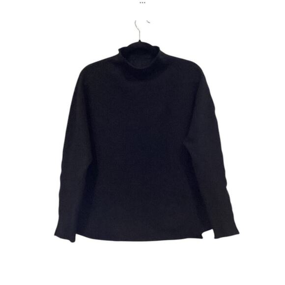 Frank & Eileen Effie Long Sleeve Funnel Neck Capelet In Black Size XS Top - Picture 5 of 12